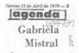Gabriela Mistral