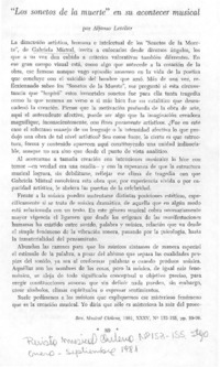 Los sonetos de la muerte" en su acontecer musical