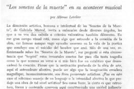 Los sonetos de la muerte" en su acontecer musical