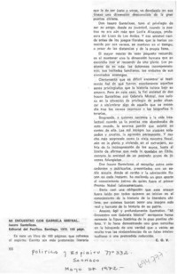 Mi encuentro con Gabriela Mistral