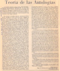 Teoría de las antologías