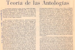 Teoría de las antologías