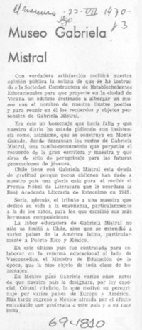 Museo Gabriela Mistral