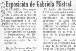 Exposición de Gabriela Mistral.