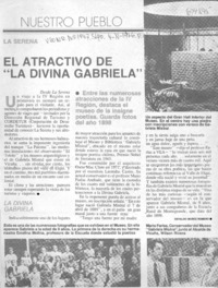 El atractivo de "la divina Gabriela"