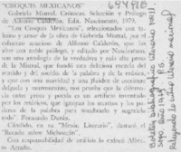 Croquis mexicanos".