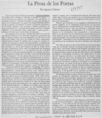 La prosa de los poetas