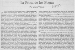 La prosa de los poetas