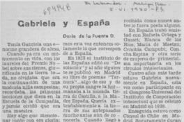 Gabriela y España