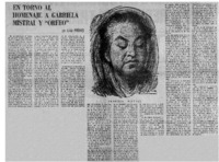 En torno al homenaje a Gabriela Mistral y "Orfeo"