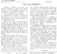 Yo lo conocí--