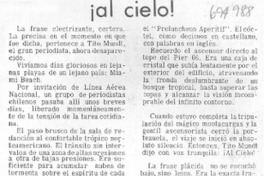 ¡Al cielo!