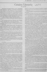Crónica literaria