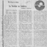 La navidad de Gabriela