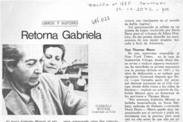 Retorna Gabriela.