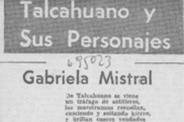 Gabriela Mistral