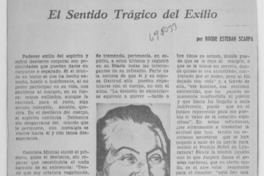 El sentido trágico del exilio