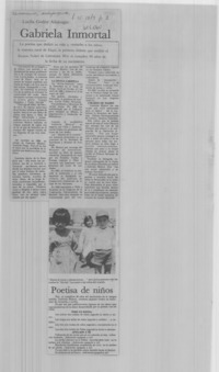 Gabriela inmortal.