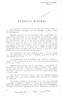 Gabriela Mistral