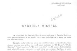 Gabriela Mistral
