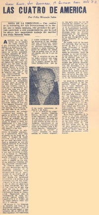 Las cuatro de América