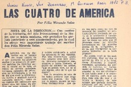 Las cuatro de América