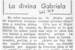 La divina Gabriela
