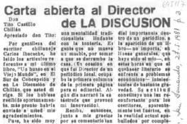 Carta abierta al director de la Discusión