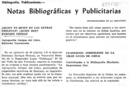 ¿Quién es quién en las letras chilenas?