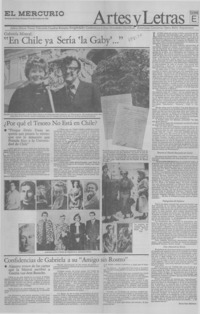 En Chile ya sería "la Gaby"..."