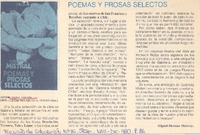 Poemas y prosas selectos