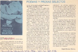 Poemas y prosas selectos