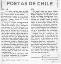 Poetas de Chile.
