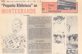 Pequeña biblioteca" en Montegrande