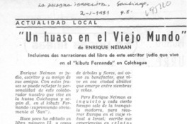 Un huaso en el viejo mundo".