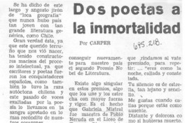Dos poetas a la inmortalidad