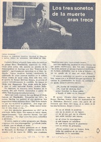 Los tres sonetos de la muerte eran trece