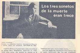 Los tres sonetos de la muerte eran trece