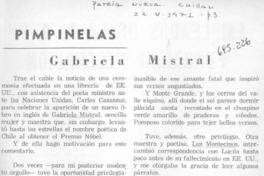Gabriela Mistral