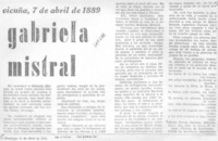 Gabriela Mistral