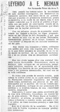 Leyendo a E. Neiman
