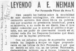Leyendo a E. Neiman