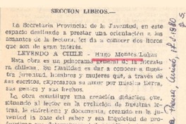 Sección libros.