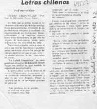 Letras chilenas
