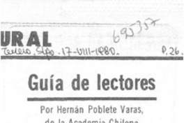 Guía de lectores