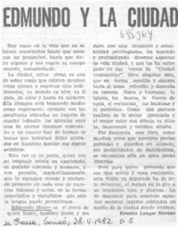 Edmundo y la ciudad
