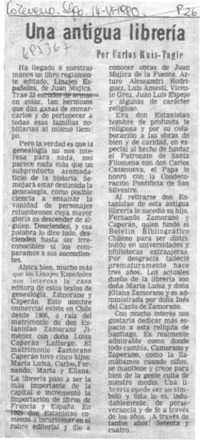 Una antigua librería