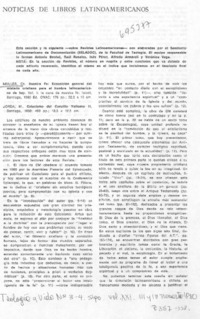 Noticias de libros latinoamericanos.