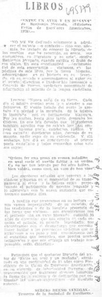 Entre un ayer y un mañana"