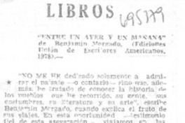 Entre un ayer y un mañana"